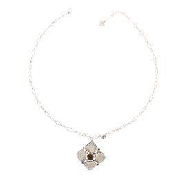 Guess UBN91102 Collar de Acero Plateado