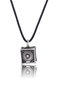 Time Force TJ1005C03 Colgante Unisex de Plata con Esfera Negra