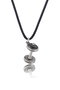 Time Force TJ1006C03 Colgante para Hombre en Plata y Negro