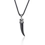 Time Force TJ1060C01N Colgante Unisex de Plata y Negro