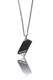 Time Force Colgante TS5112CS de Acero para Hombre