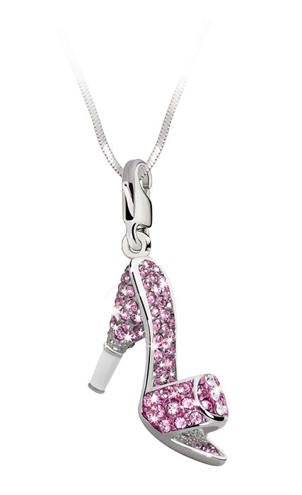 Glamour Dije Charm GS1-30 Rosa con Cristal Swarovski