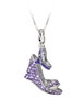 Glamour Dije Charm Morado con Cristal Swarovski GS2-19