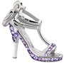 Glamour Dije Charm GS4-19 Morado con Cristal Swarovski