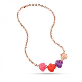Morellato SABZ363 Collar para Mujer con Detalles en Silicona y Aluminio