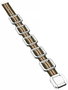 Sector Pulsera para Hombre de Acera y Tela 24cm Verde