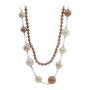 Misaki Collar de Plata con Detalles Rosa QCRNTERRAMULTI