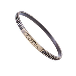 Panarea Pulsera BS12RU3 de Plata con Detalles Marrones