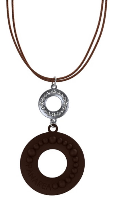 Panarea Collar de Plata para Mujer CP3M con Detalles Marrón Panarea Collar de Plata para Mujer CP3M con Detalles Marrón
