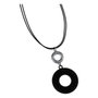 Panarea Collar de Plata Negro CP3N