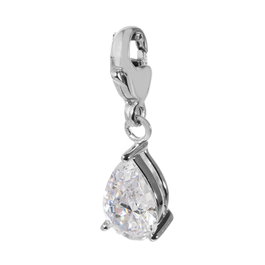 Ti Sento Colgante de Plata con Lágrima de Cristal 8166ZI