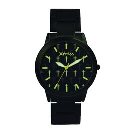 Xtress XNA1034-01 Reloj Unisex con Cruces Doradas