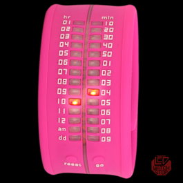 Time-It ZERO_A9 Reloj Digital Enrollable Rosa y Fucsia