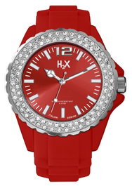 Haurex Reloj SS382DR1 Rojo con Swarovski