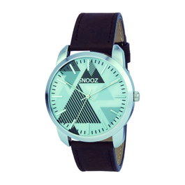 Snooz Reloj SAA0044-67 con correa de piel marrón