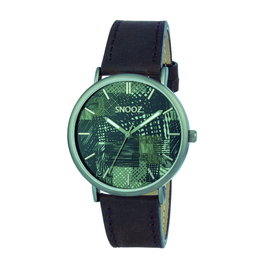 Snooz Reloj SAA1041-77 con Correa de Piel Marrón