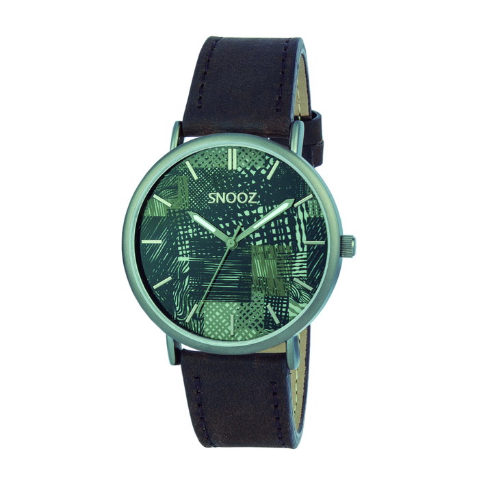 Snooz Reloj SAA1041-77 con Correa de Piel Marrón Snooz Reloj SAA1041-77 con Correa de Piel Marrón