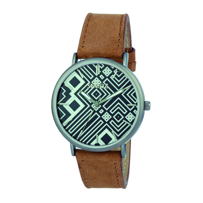 Snooz Reloj SAA1041-83 con correa de piel camel Snooz Reloj SAA1041-83 con correa de piel camel