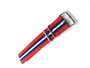 U.S. Polo Assn. Correa para Reloj de Hombre Roja en Textil
