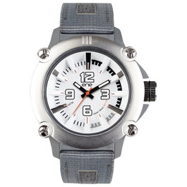 Ene Reloj Analógico para Hombre con Correa Textil Gris