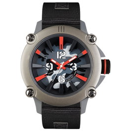Ene Reloj Analógico para Hombre con Correa Textil Negra
