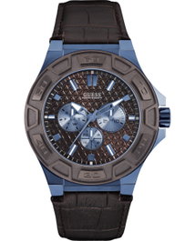 Guess W0674G5 con caja azul y correa marrón