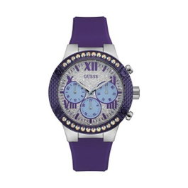 GUESS W0772L5 Reloj Analógico para Mujer con Correa Lila