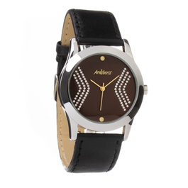 Arabians DBA2091L Reloj Unisex con Correa de Piel Negra
