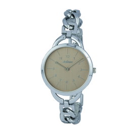 Arabians Reloj DBA2246B con correa de acero y esfera beige