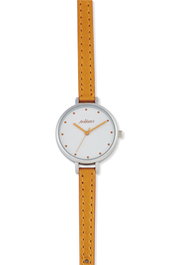 Arabians Reloj DBA2265B con correa de piel naranja