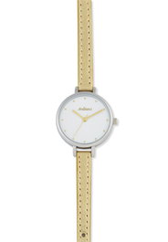 Arabians Reloj DBA2265G con correa de piel dorada