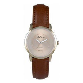 Arabians DBH2187R Unisex con Caja Dorada y Correa de Piel Marrón