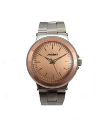 Arabians Reloj DBH2188R con esfera rosa y correa plata