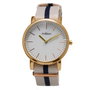 Arabians Reloj DPP2197B Dorado con Correa Beige