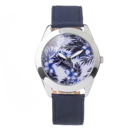 Arabians Reloj HBA2212K Unisex con Correa de Piel Azul