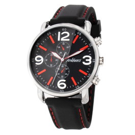 Arabians Reloj HBA2259N con correa de silicona negra