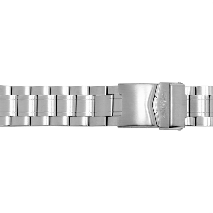 Bobroff Correa de Acero Plata 22mm