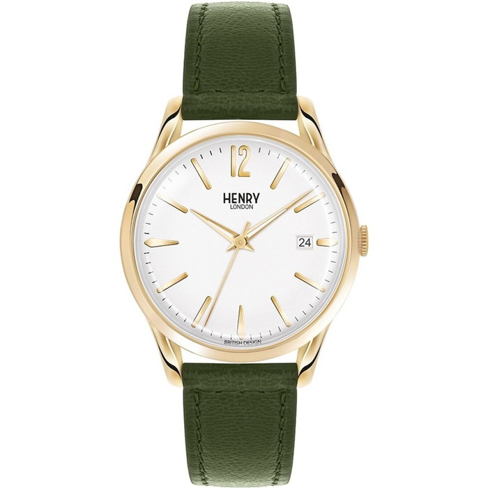 Henry London HL39-S-0098 Reloj Unisex con Correa de Piel Verde Henry London HL39-S-0098 Reloj Unisex con Correa de Piel Verde