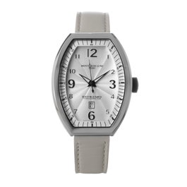 Montres De Luxe 09EX-LAS-8300 Reloj de Mujer con Correa de Piel Blanca