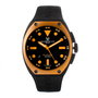Montres De Luxe 09SA-BK-1002 con Bisel Naranja