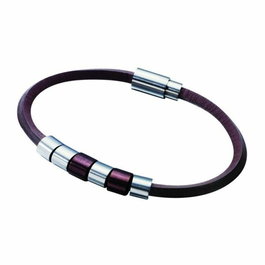 Pulsera Hombre Police PJ22653BLC219 Piel Acero 19 cm