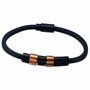 Police PJ22653BLR-03-19 Pulsera Unisex de Piel y Acero Negro