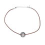 Police Joyería PJ22762RSE-02-66 Colgante para Hombre con Correa de Cuero Marrón
