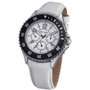 Time Force TF3300L02 con correa de piel blanca