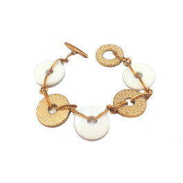 GC CWB10902 Pulsera Dorada de Acero y Cerámica para Mujer