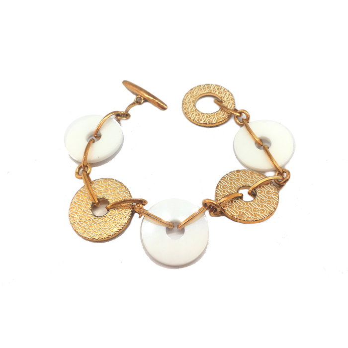 GC CWB10902 Pulsera Dorada de Acero y Cerámica para Mujer GC CWB10902 Pulsera Dorada de Acero y Cerámica para Mujer