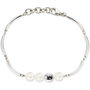 Morellato Pulsera Lunae Br. 3 Pearls Plateada de Acero