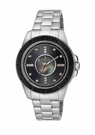 Radiant RA93201 Reloj de Mujer con Esfera Negra y Correa de Acero