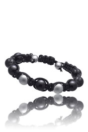 Time Force Pulsera TJ1034B01N de Plata y Textil en Negro