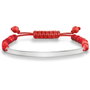 Thomas Sabo Pulsera LBA0030-814-10-L21v de Plata y Rojo
